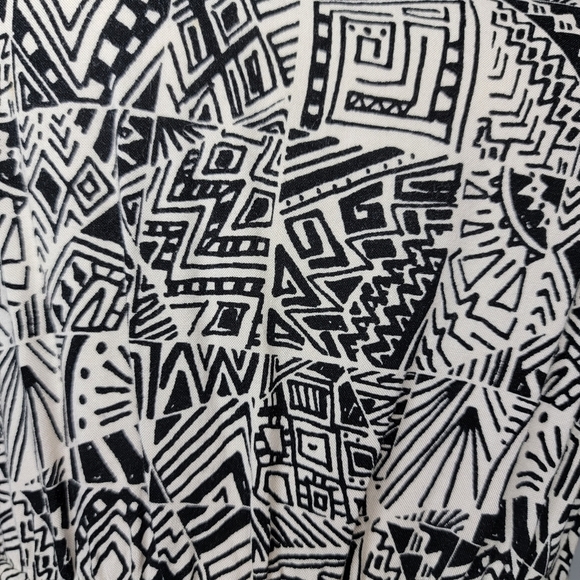 Mossimo Supply Co | Black and White Geometric Pattern Tank Dress w/ Back Cut Out - Picture 3 of 15